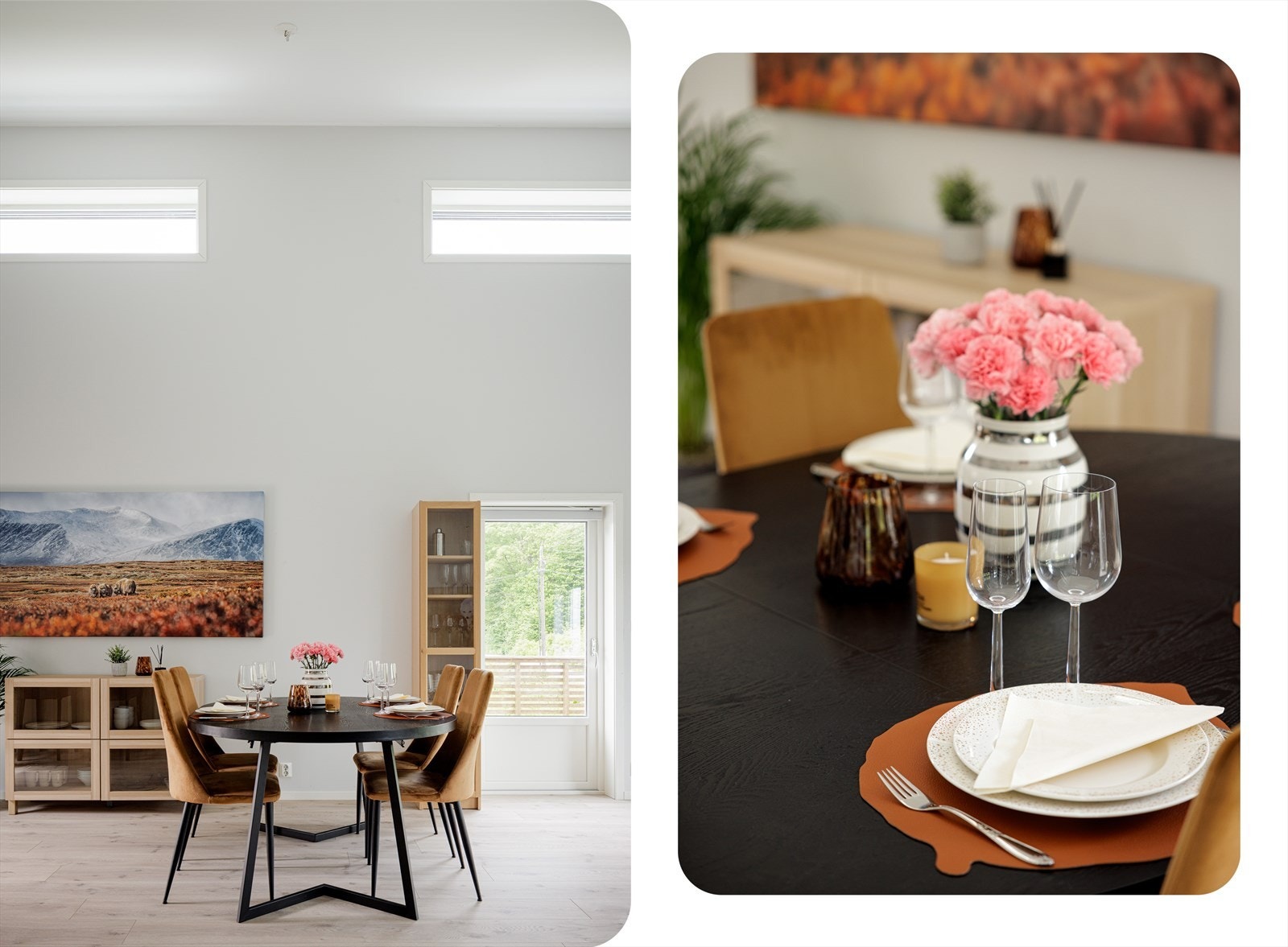 De horisontale vinduene mot taket gir ekstra godt naturlig lys. Galleribilde