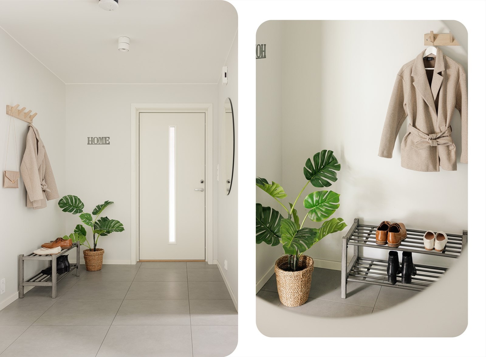 Store og flotte fliser som også går igjen på badet. Varmekabler i gulv. Velkommen inn! Galleribilde