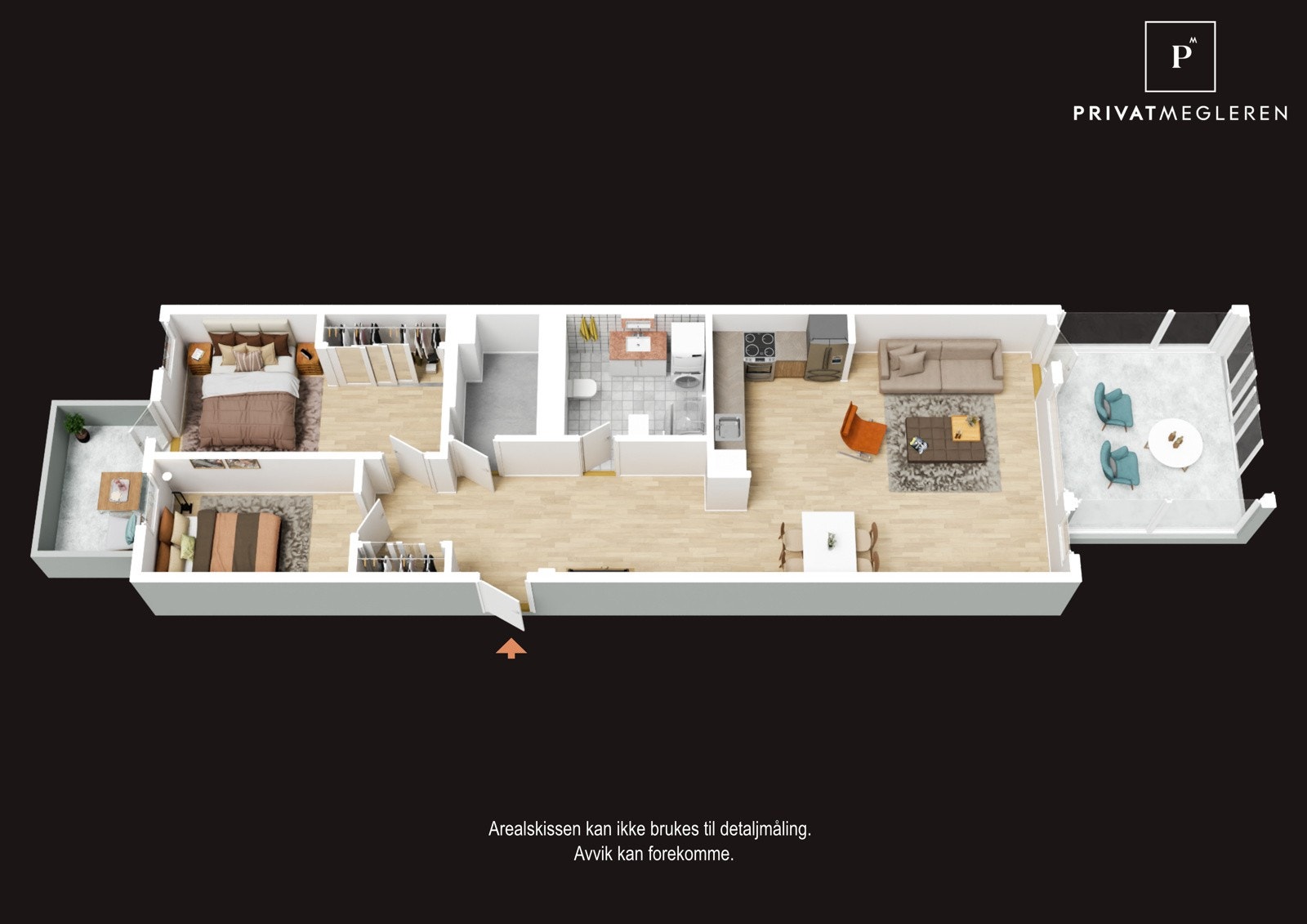 - Plantegning 3D Galleribilde