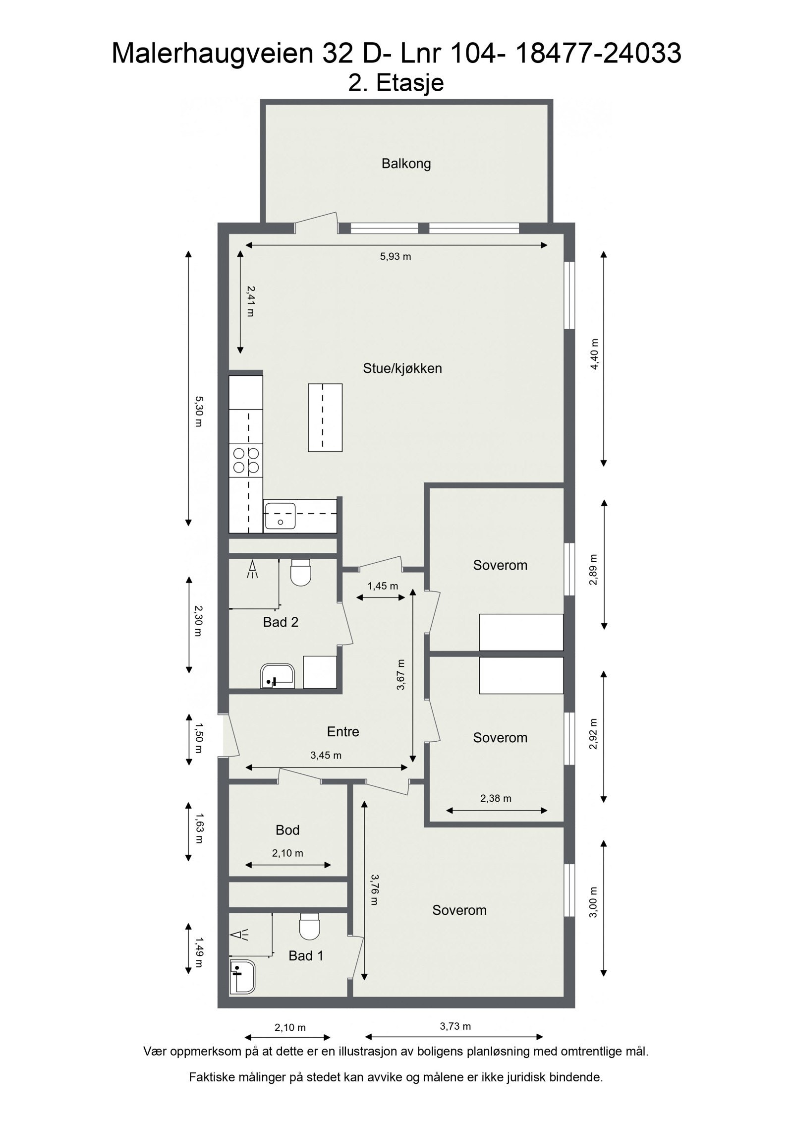 Plantegning Galleribilde