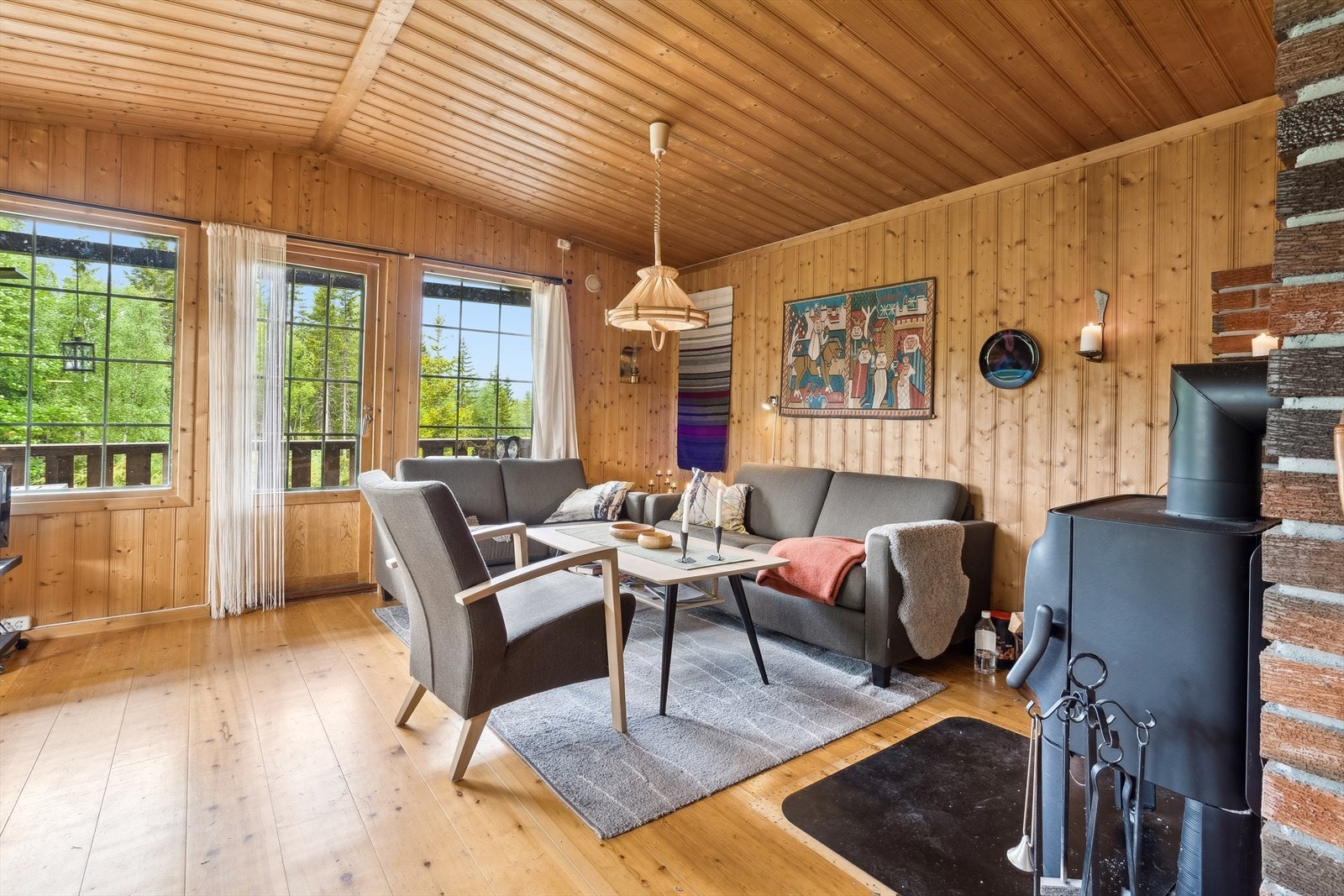 Lys og koselig stue Galleribilde