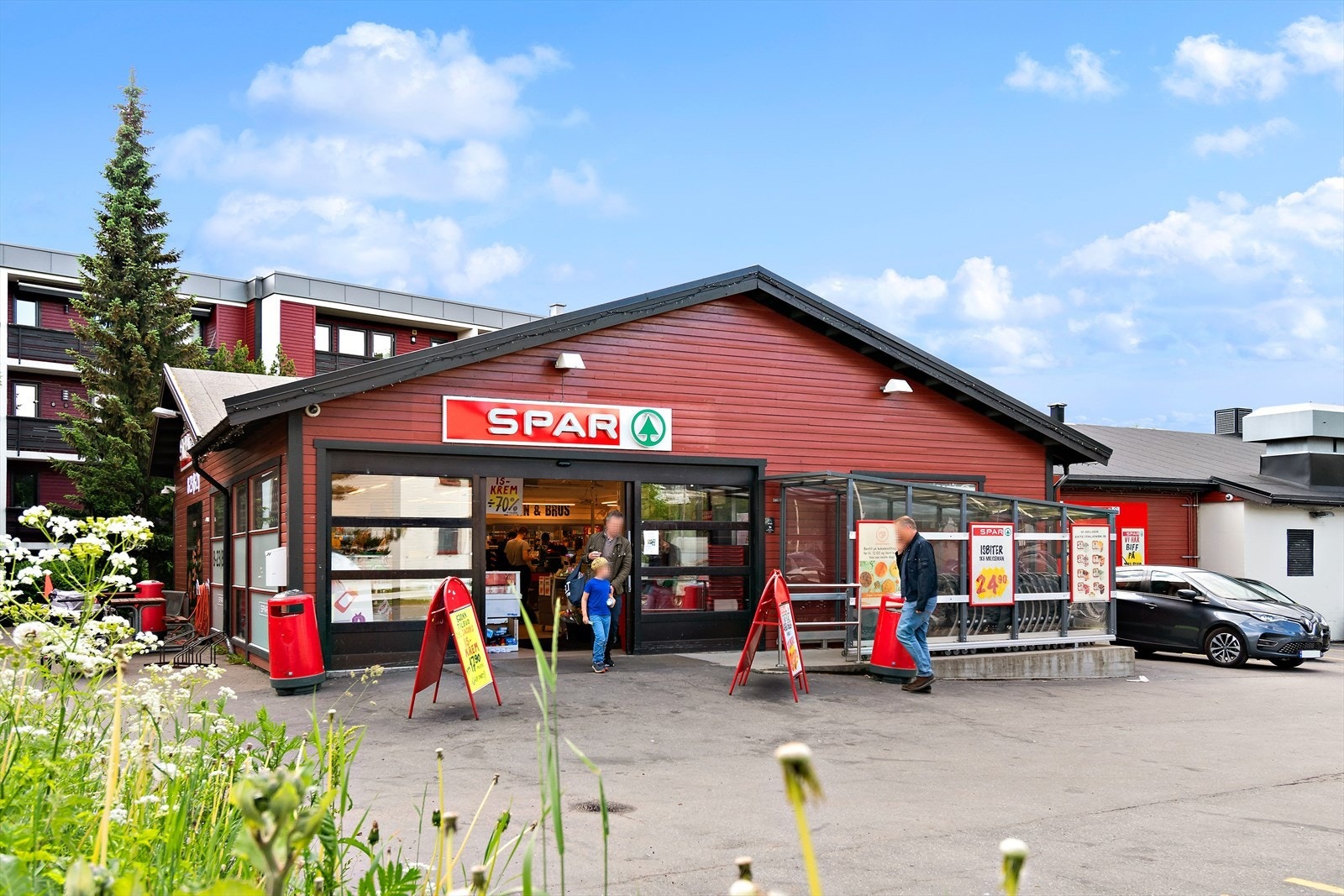 En liten spasertur til nærbutikken Spar. Galleribilde