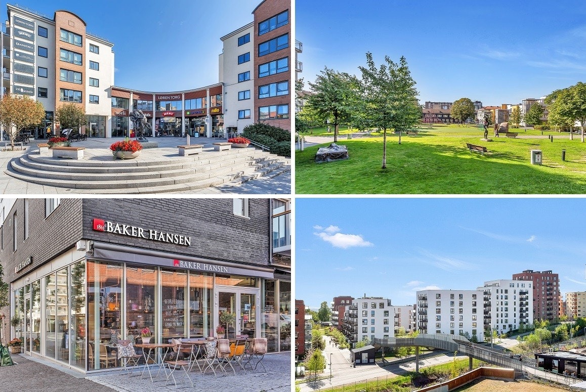 Umiddelbar nærhet Løren Torg, Peer Gynt-parken og Baker Hansen. Det ligger også en Baker Nordby kun 100m fra leiligheten. Galleribilde