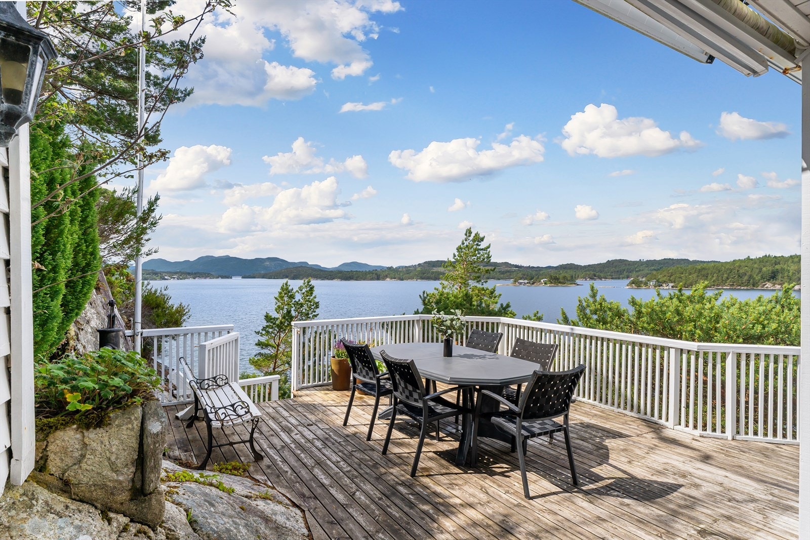 Nydelig utsikt fra terrassen Galleribilde