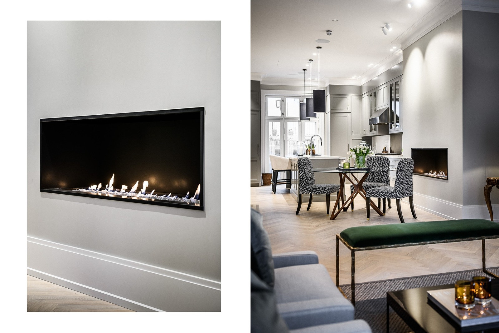 Moderne gasspeis. Galleribilde