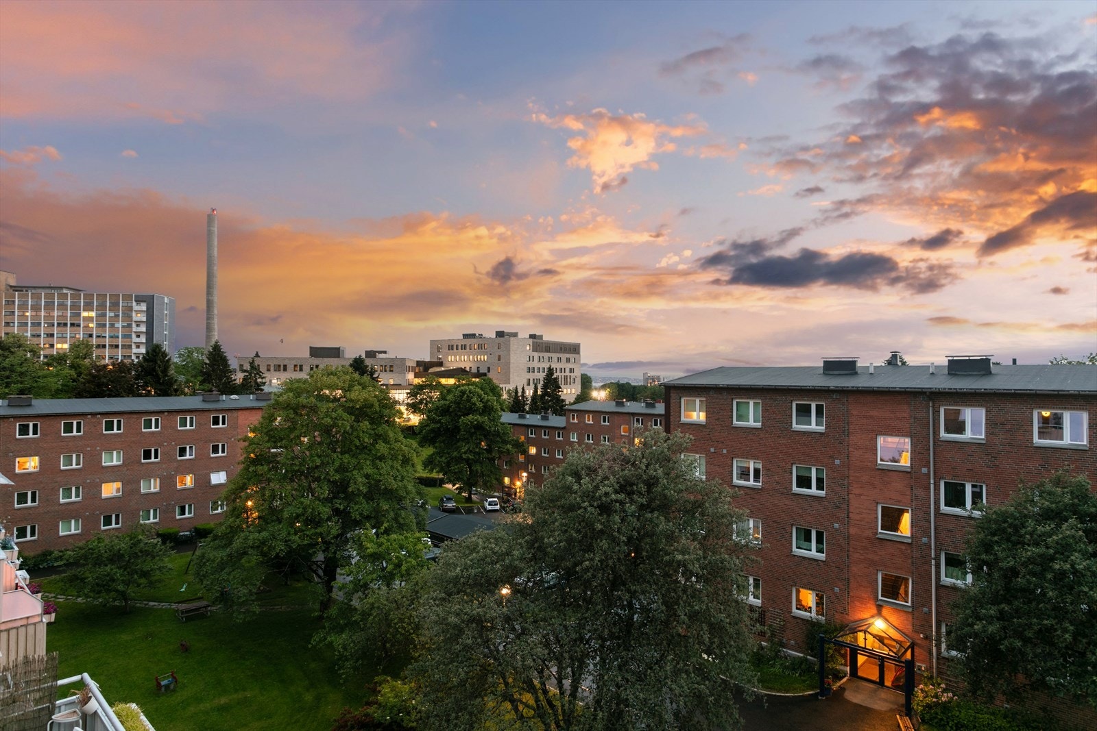 Flott utsikt fra toppetasjen Galleribilde