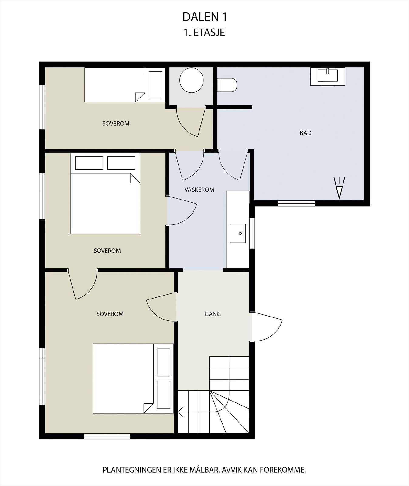 Plantegning 1 etasje. Galleribilde