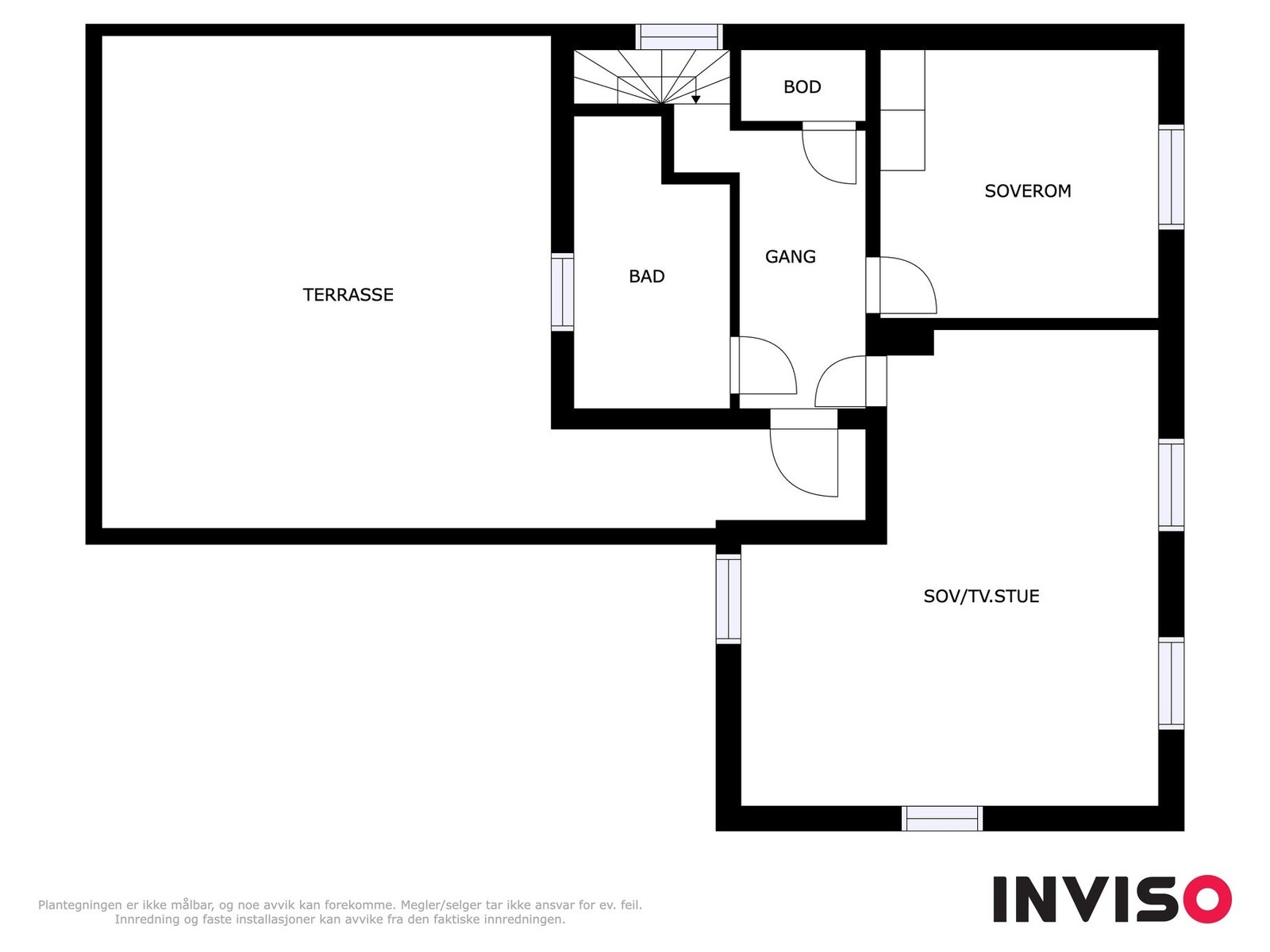 Plantegning loft/øverste etasje. Galleribilde