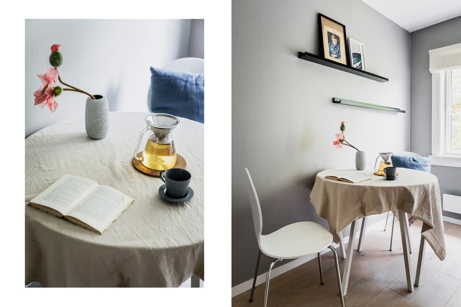 God plass til et mindre spisebord ved behov. Galleribilde