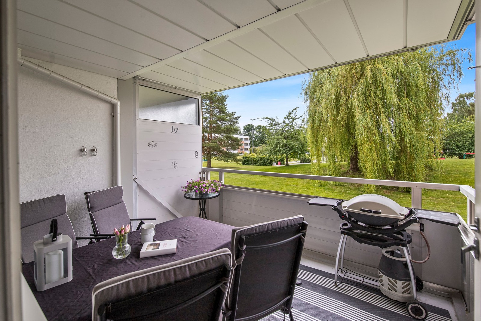 Flott balkong. Galleribilde