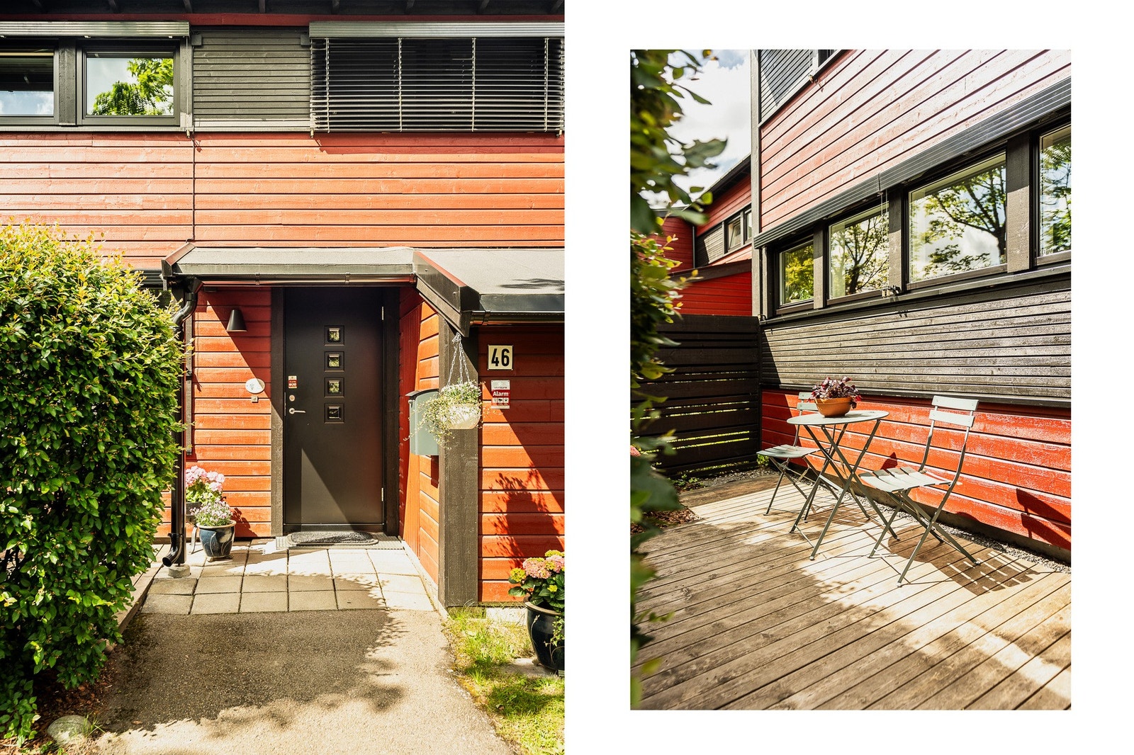 Hyggelig inngangsparti med terrasse. Galleribilde