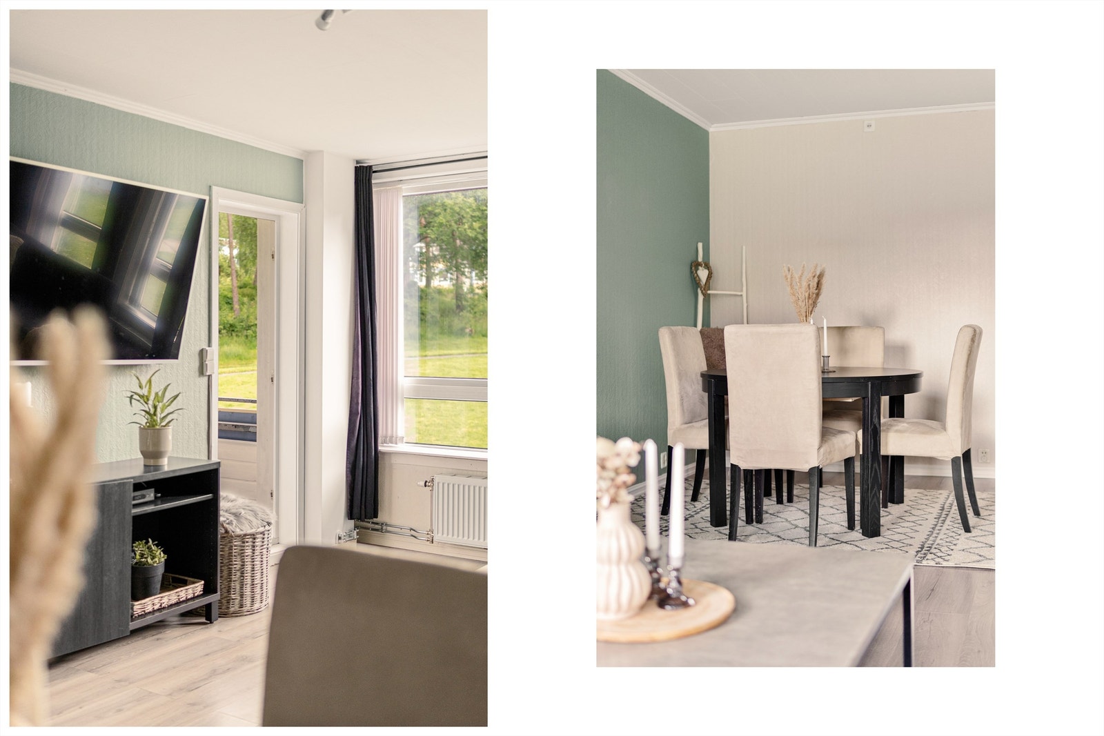 - God plass til spisebord/sittegruppe, med muligheter for egen kreativ innredning - Galleribilde