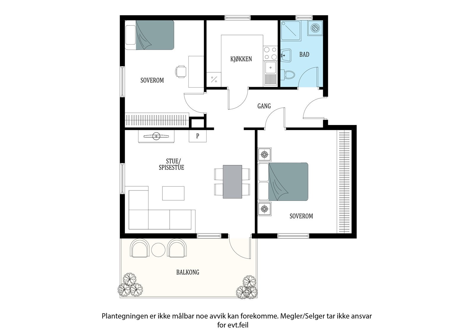 Plantegning Galleribilde
