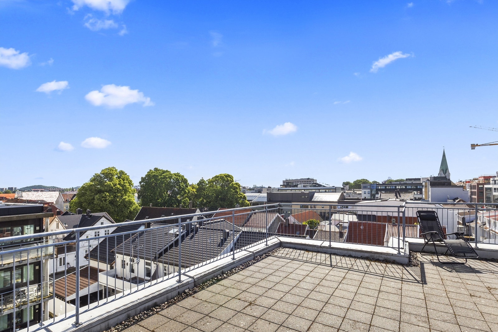 Felles takterrasse i blokkens 5 etasje. Galleribilde