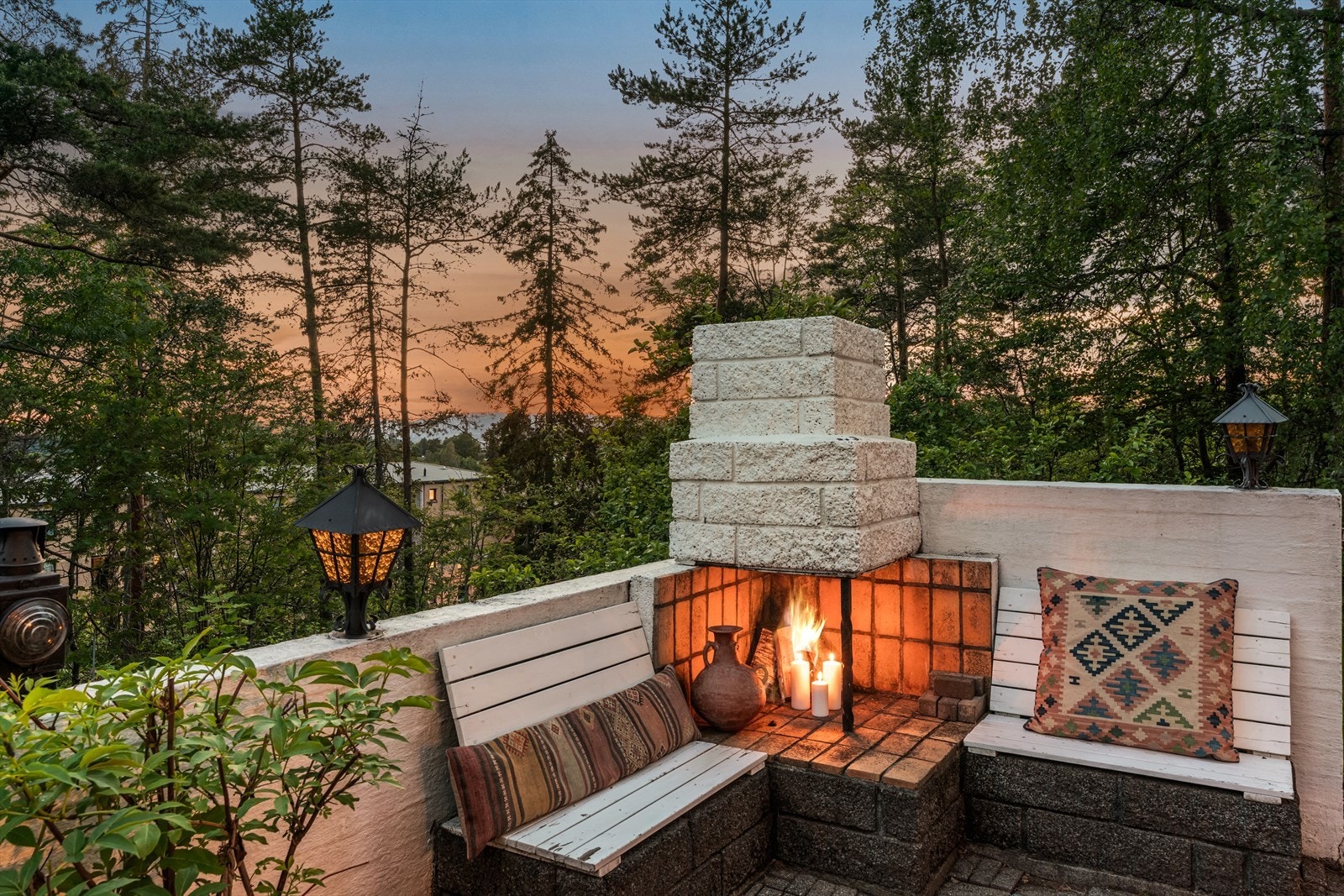 Flott utsyn fra utepplassen. Galleribilde