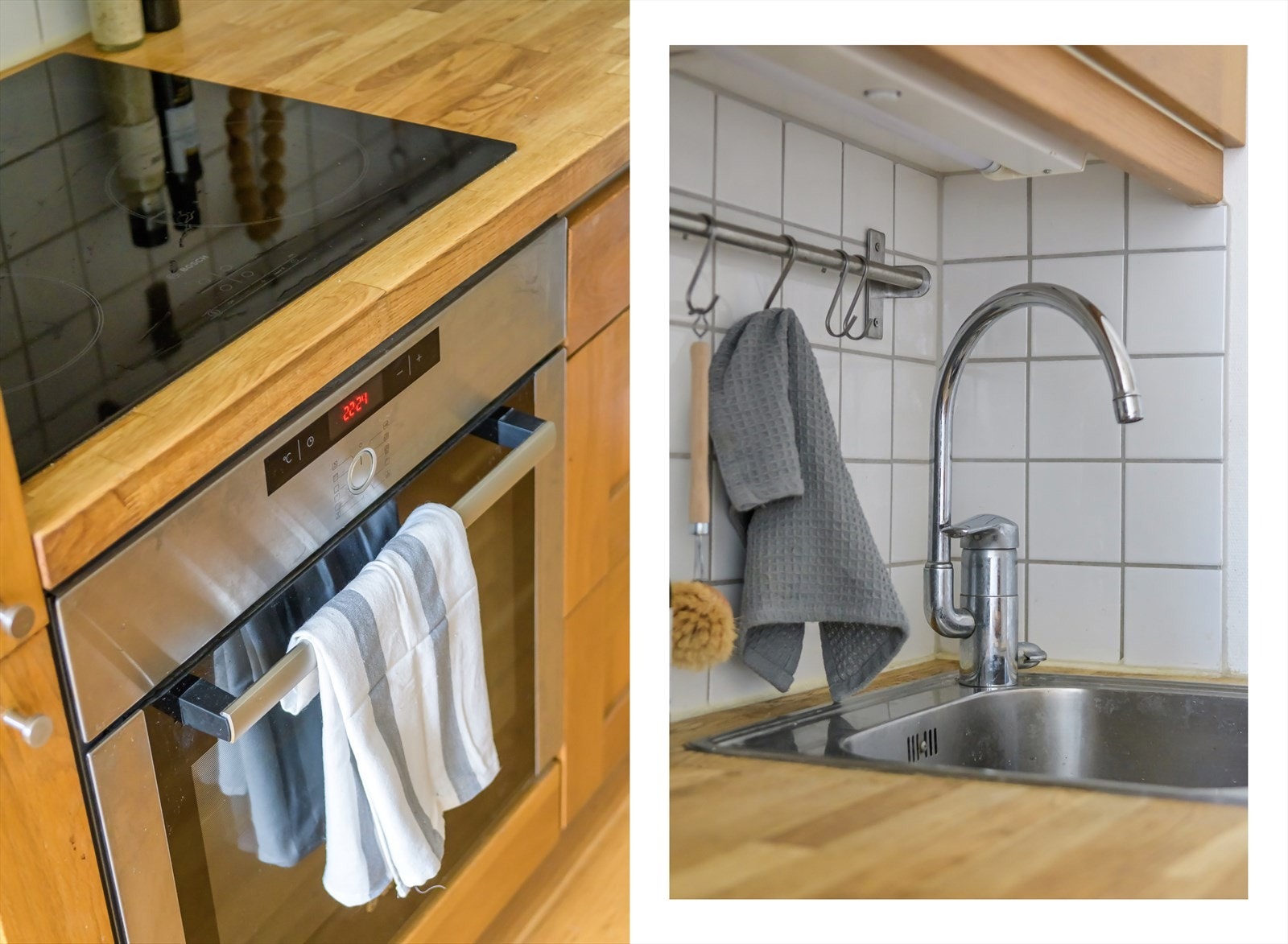 Det inkluderer en enkel oppvaskkum, ventilator og integrerte hvitevarer som koketopp, stekeovn og kjøl/fryseskap. Galleribilde