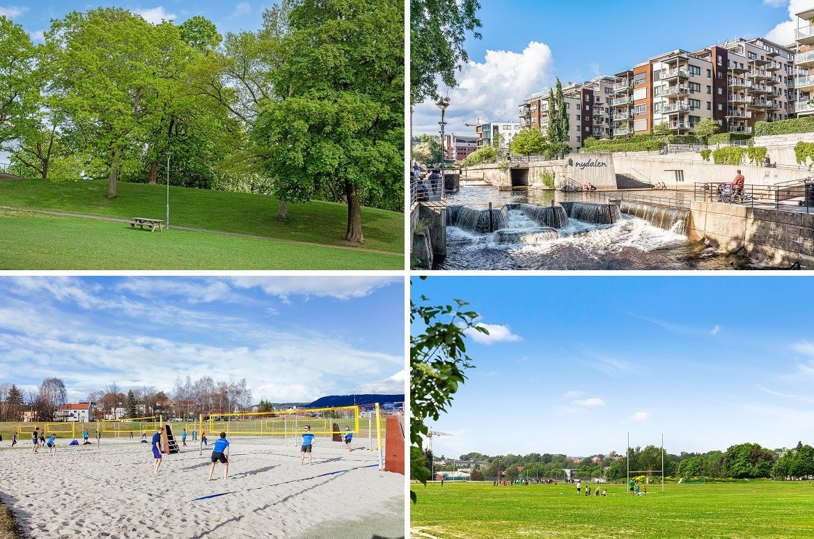 Gode tur- og rekreasjonsmuligheter i nærområdet med flotte parker som Bjølsenparken, Voldsløkka og badeplassen i Nydalen. Galleribilde