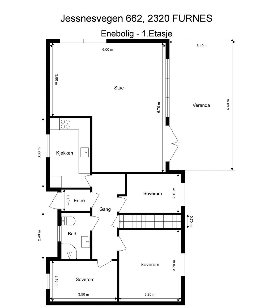 Plantegning 1. etasje. Galleribilde