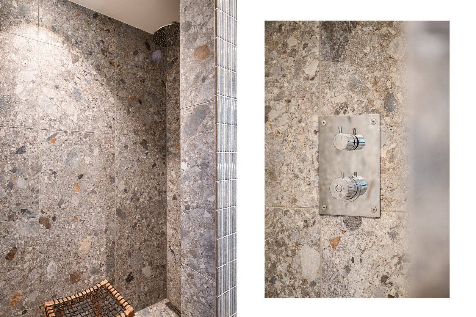 Samtlige bad har innredning fra Vikingbad med armaturer fra Tapwell. Det er toaletter fra Duravit, men i hovedbad er det spyletoalett fra Geberit. Galleribilde