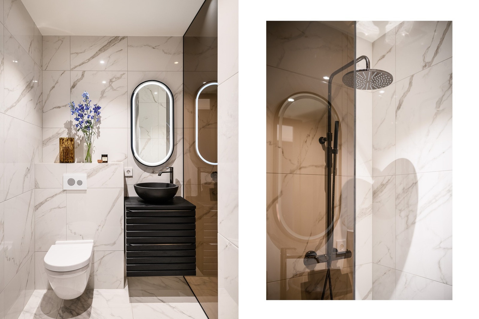 Bad 2 med lys og flott innredning. Galleribilde