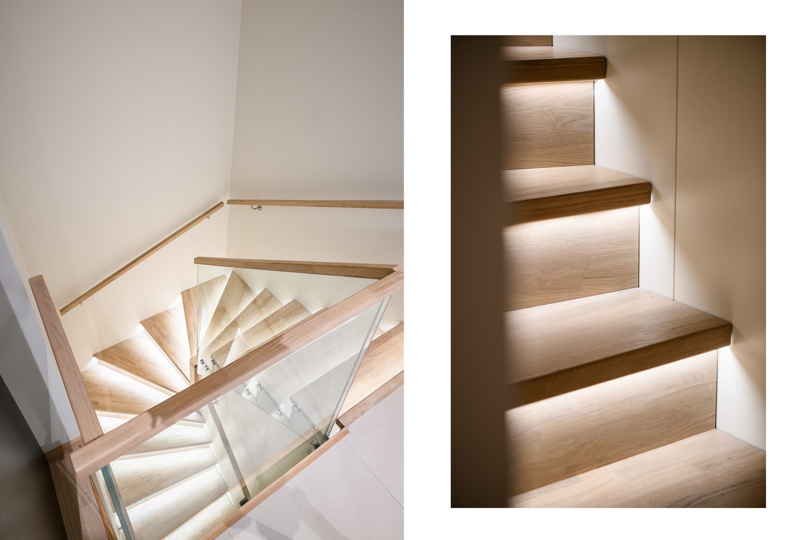 Vakker trappesats mellom etasjene. Galleribilde