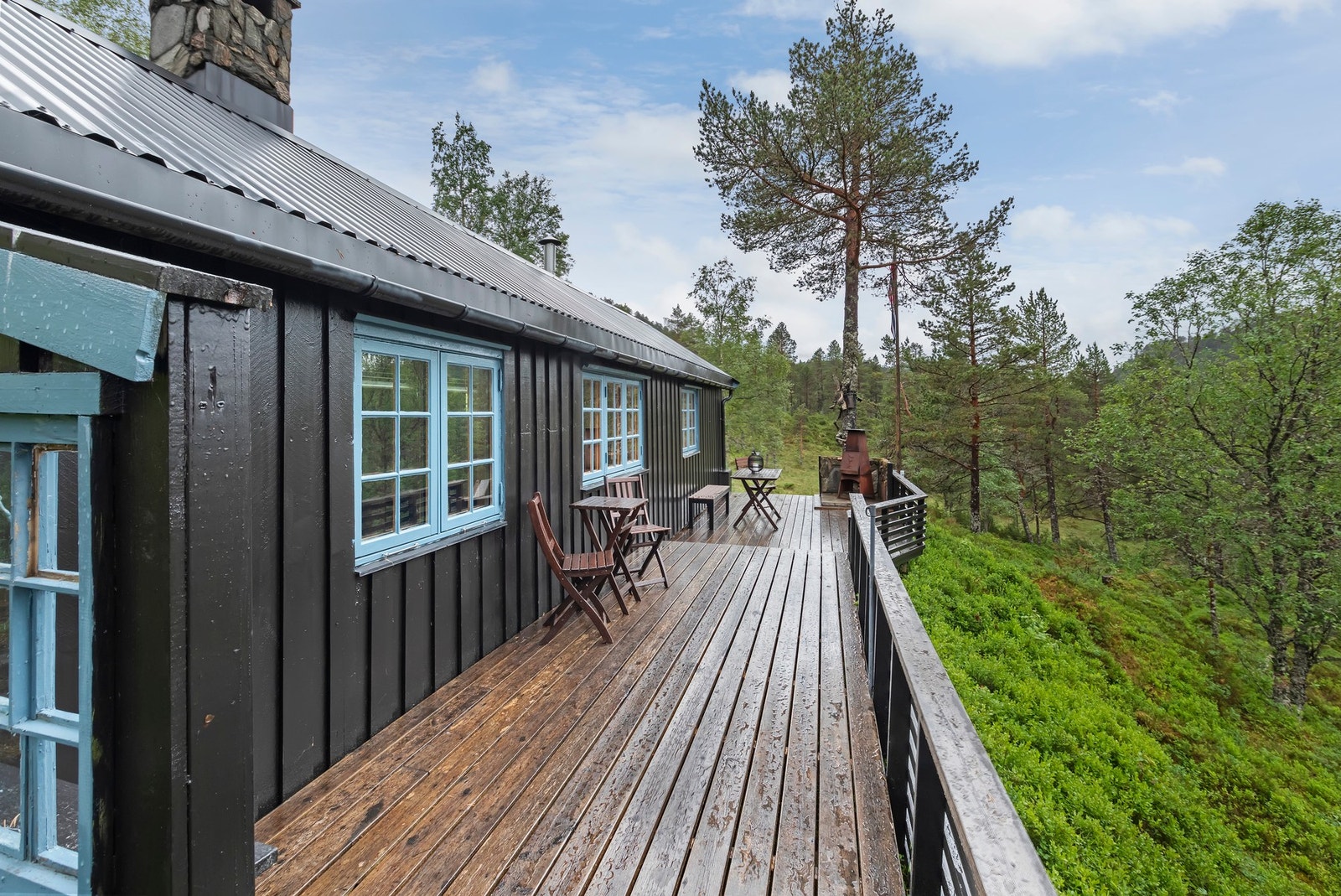 Flotte omgivelser rundt terrassen Galleribilde