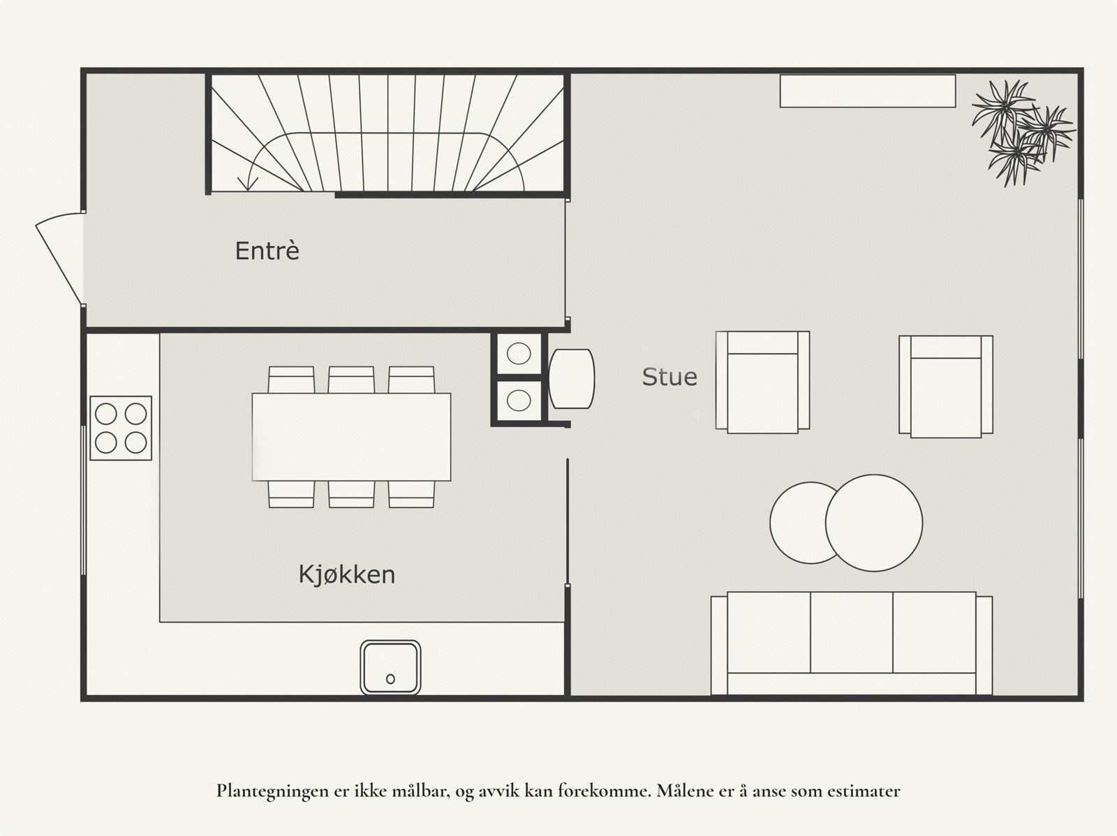 Planløsning 1.etg Galleribilde