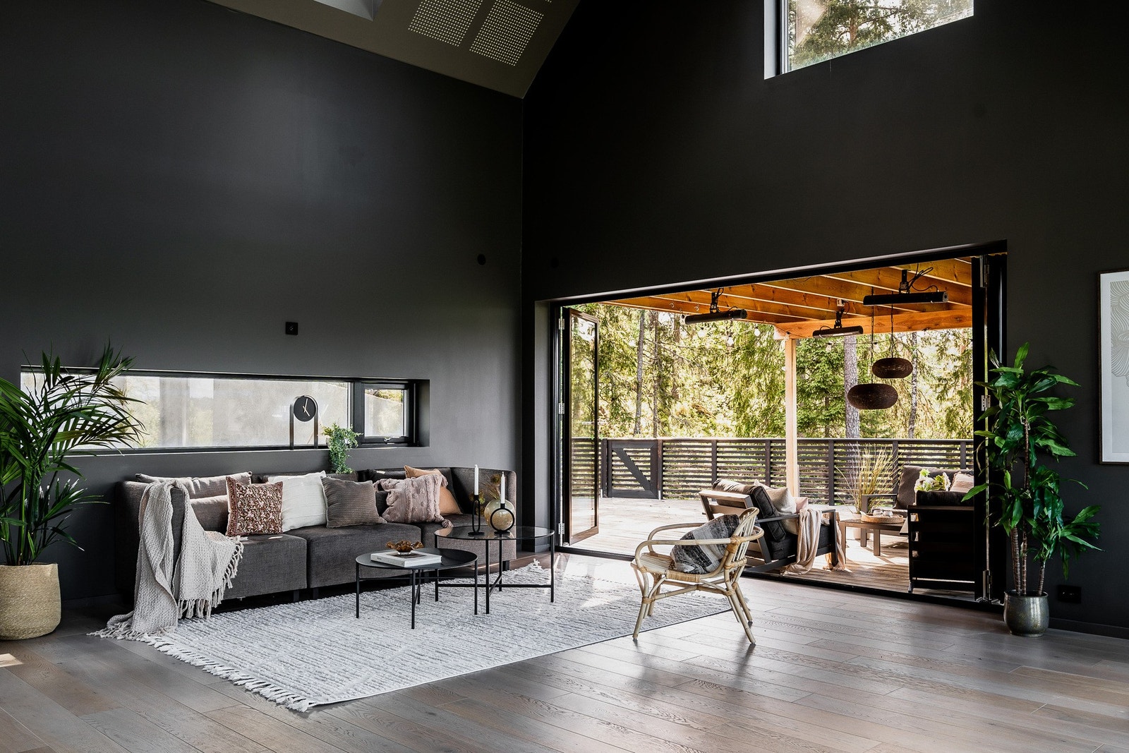 Foldedører med mulighet for å åpne helt opp. Galleribilde