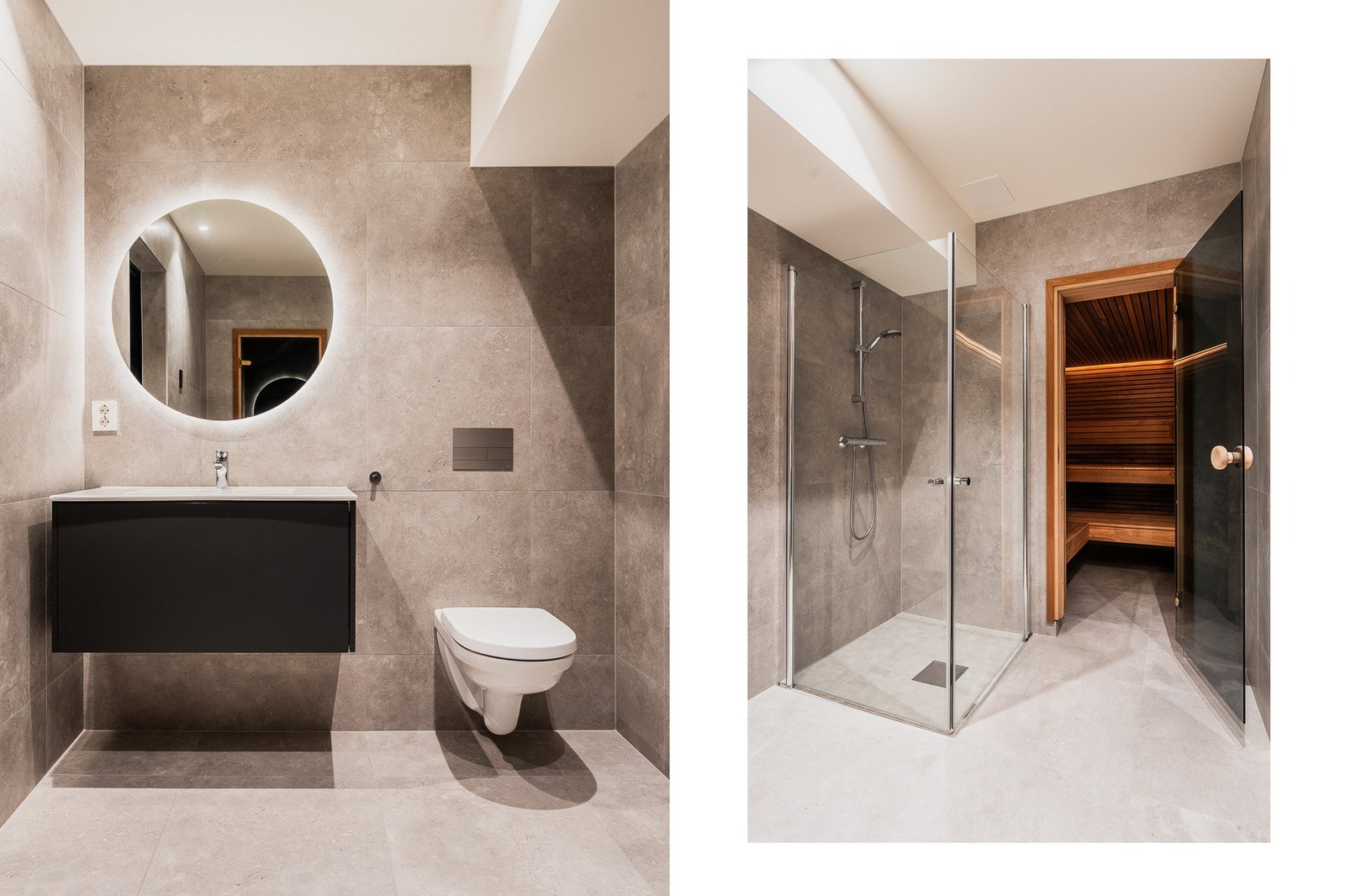 Baderom m/badstue. Galleribilde