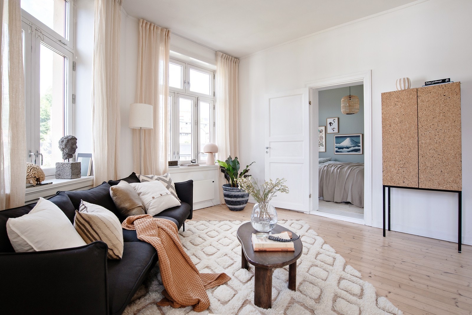 Stue mot soverom Galleribilde