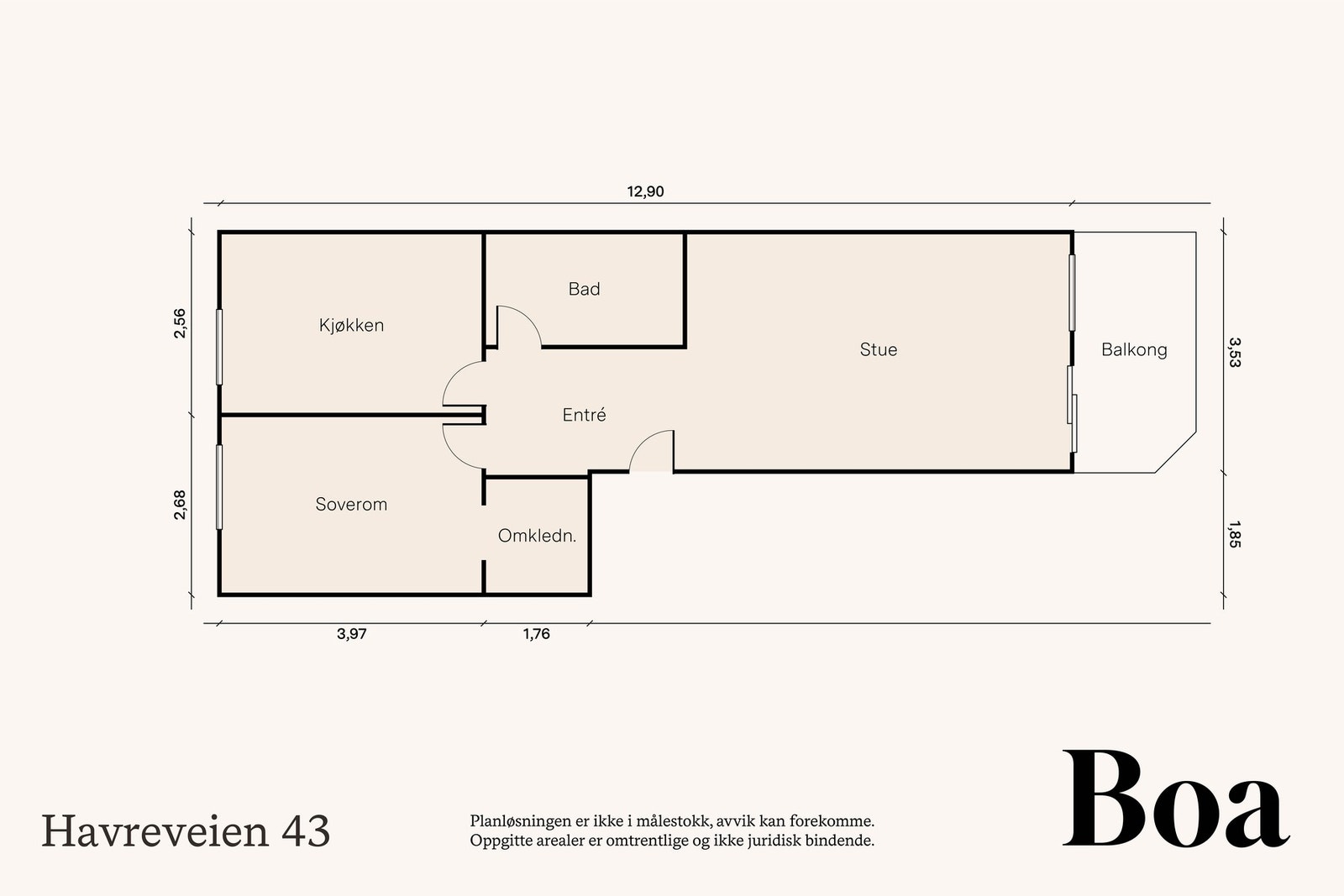 Leiligheten disponerer en bod på inngangsplan som er 3kvm. med hyller. En kjellerbod som er på 3kvm. med hyller. Fellesvaskeri i kjeller under oppgang nr. 45. Galleribilde