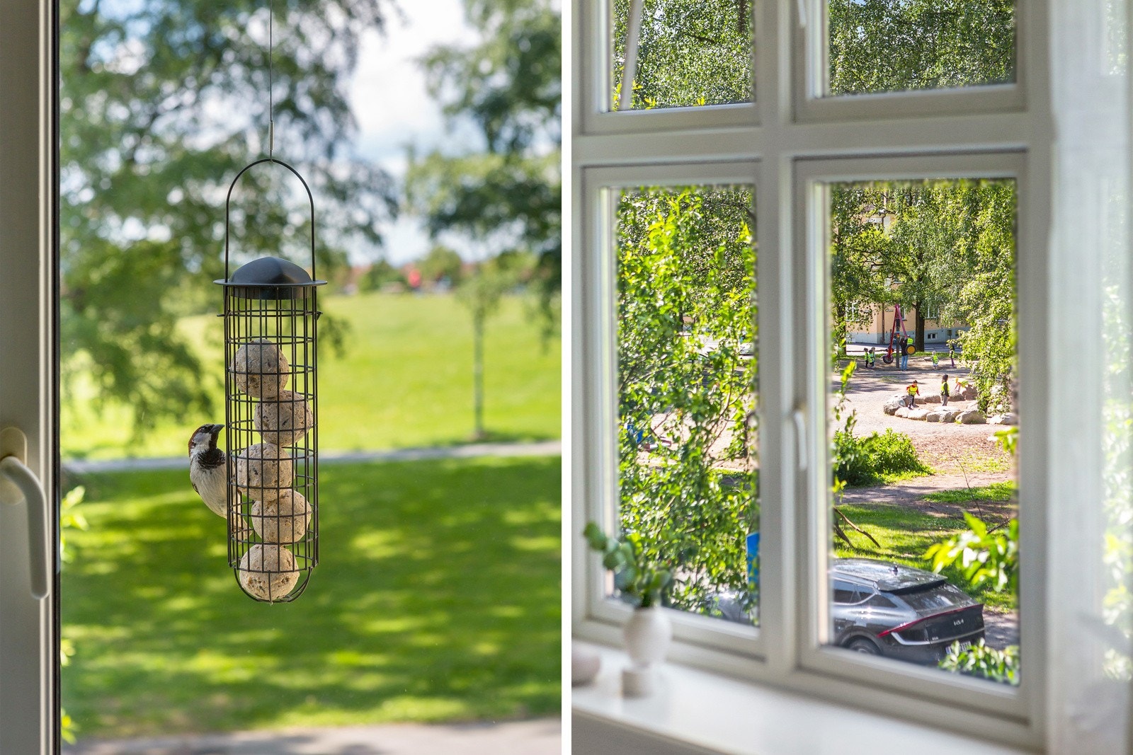 Leiligheten har nydelig utsikt mot flotte parkområder. Galleribilde