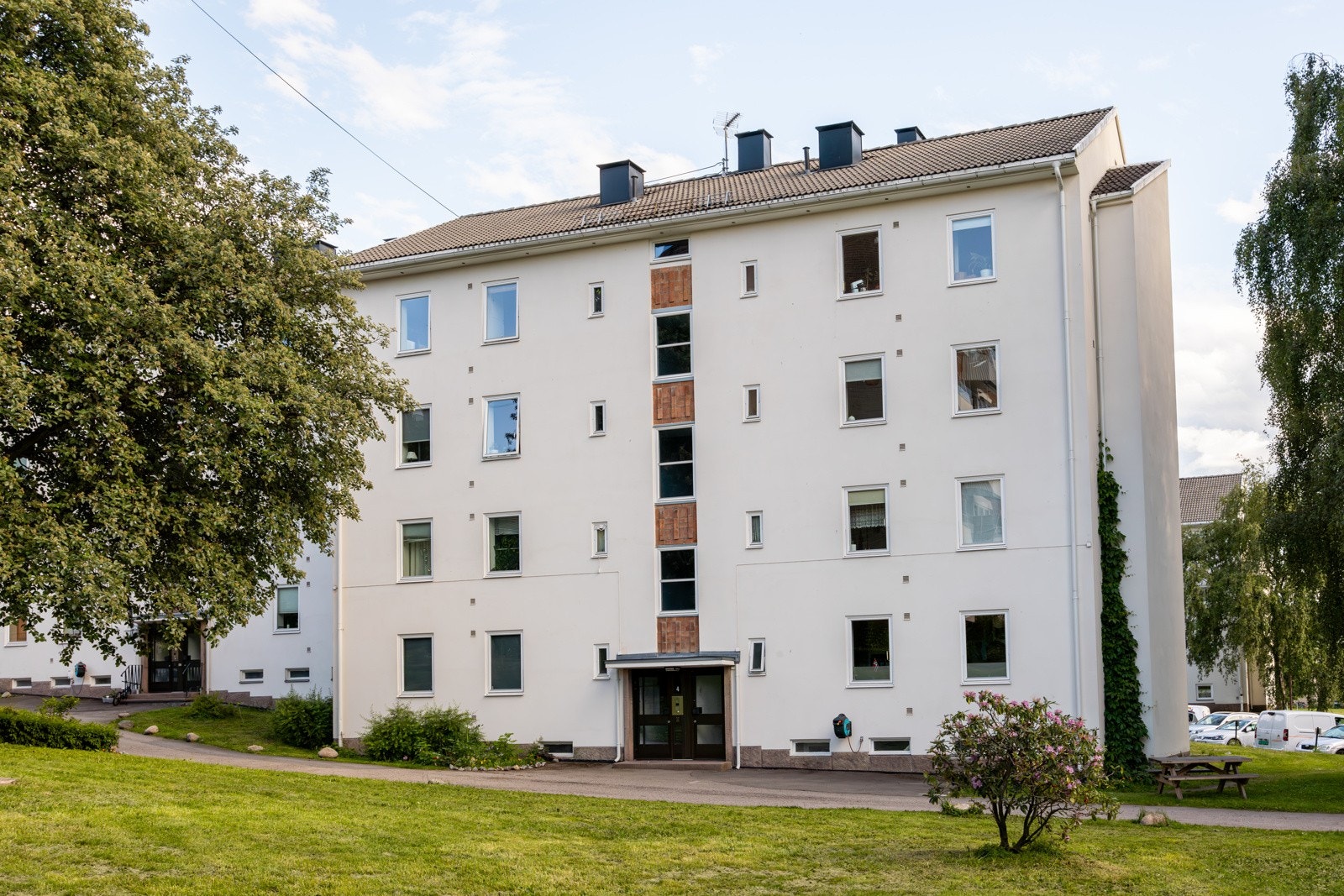 Fasade ved inngangsparti Galleribilde