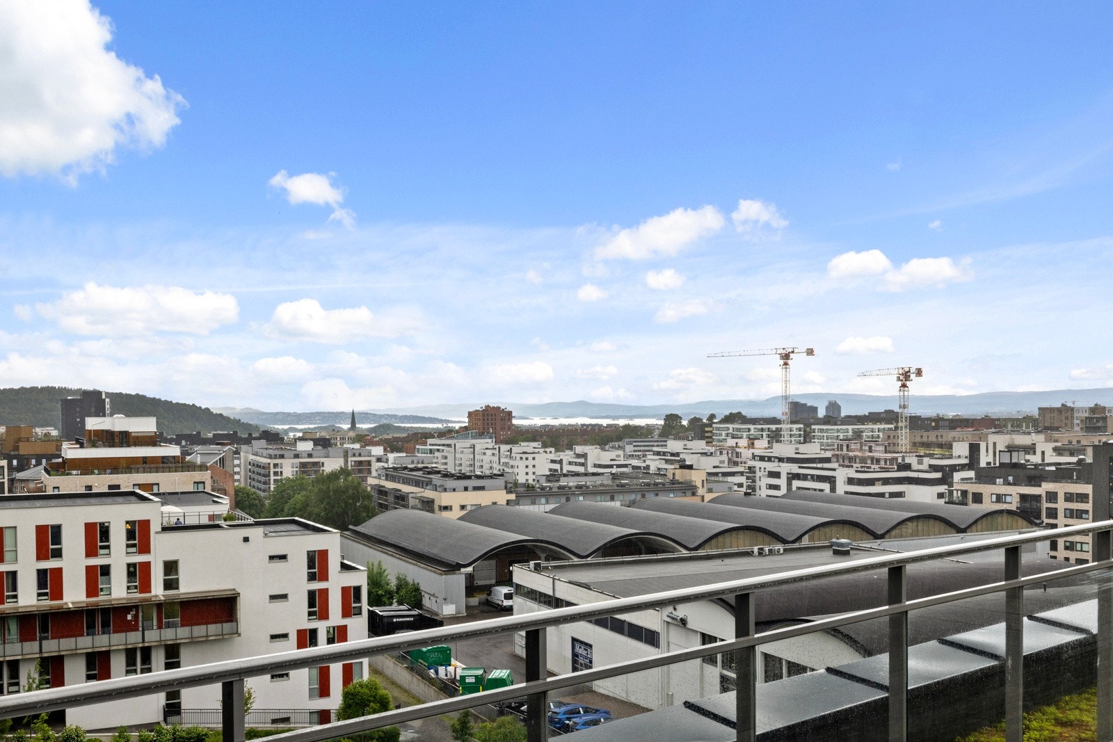 Utsikt fra takterrassen. Galleribilde