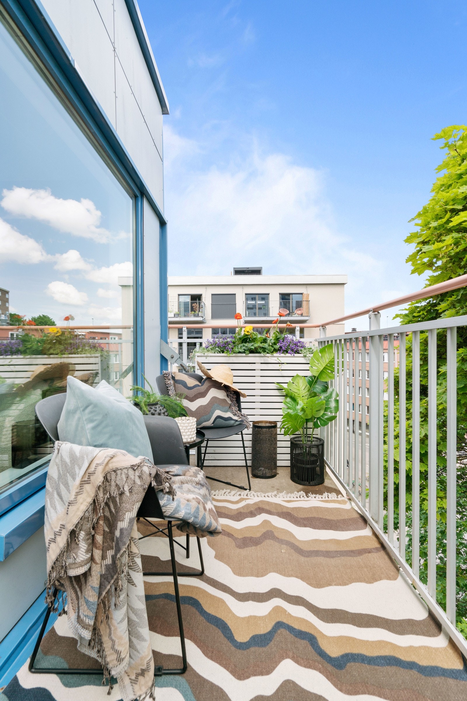 Grilling er tillatt med gass eller elektrisk grill. Galleribilde