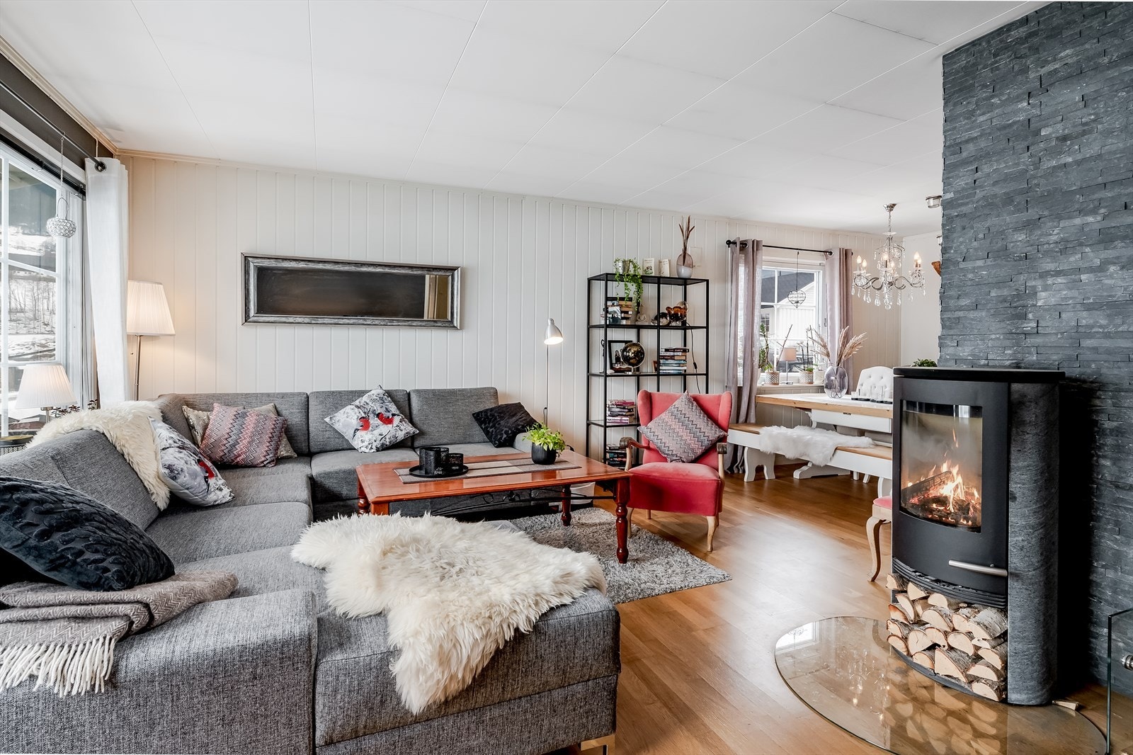 Lunt og fint med vedovn. Galleribilde
