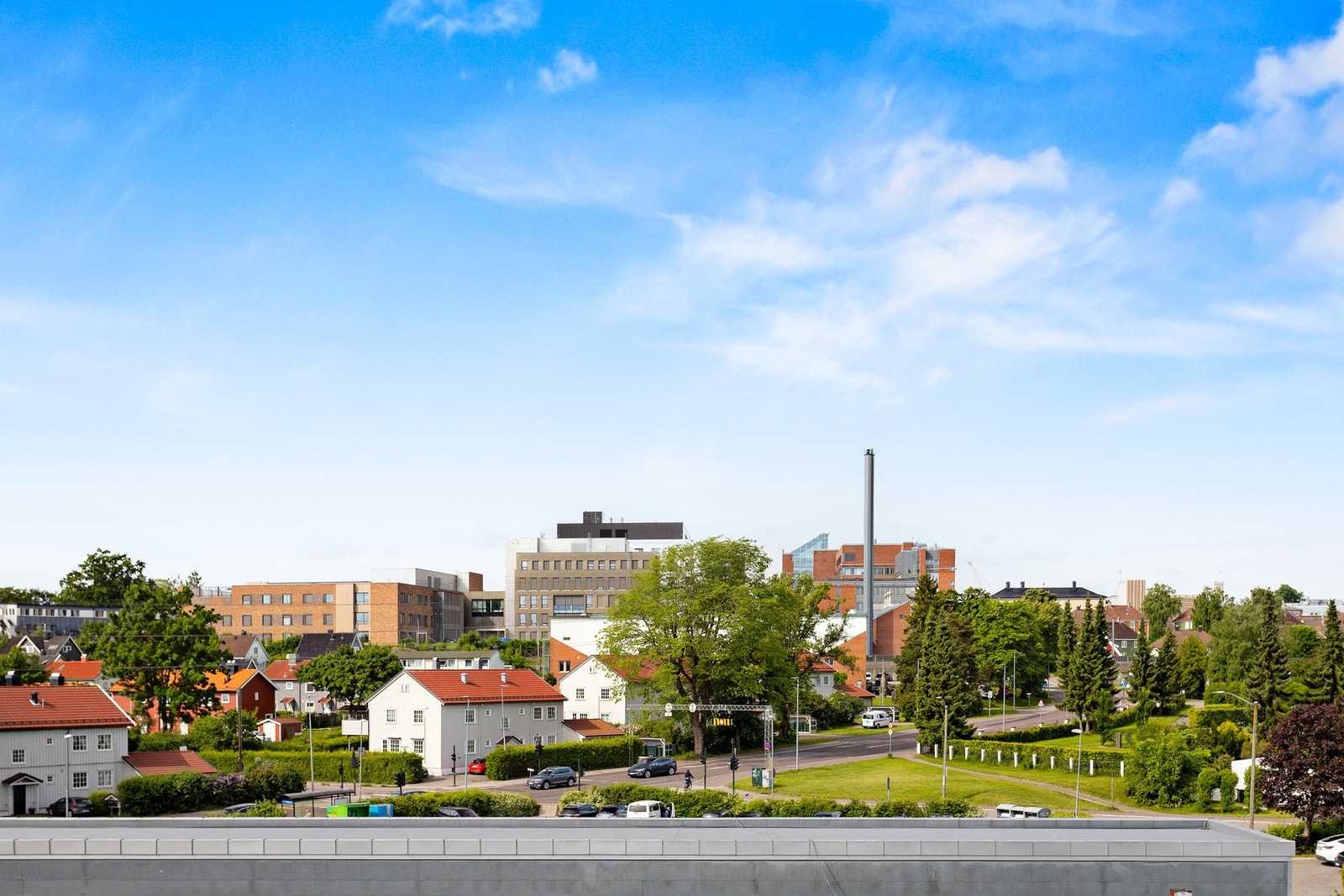 Utsikt fra balkong Galleribilde