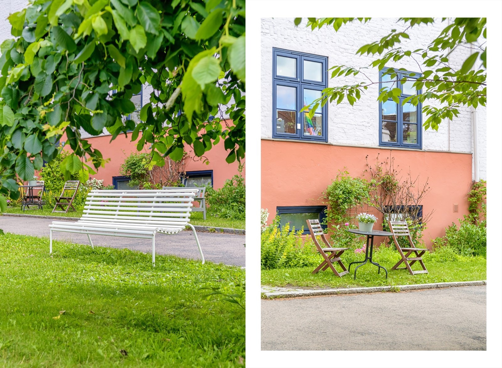 Her kan du trekke deg ut i bakgården og nyte late sommerdager med gode naboer eller venner! Galleribilde