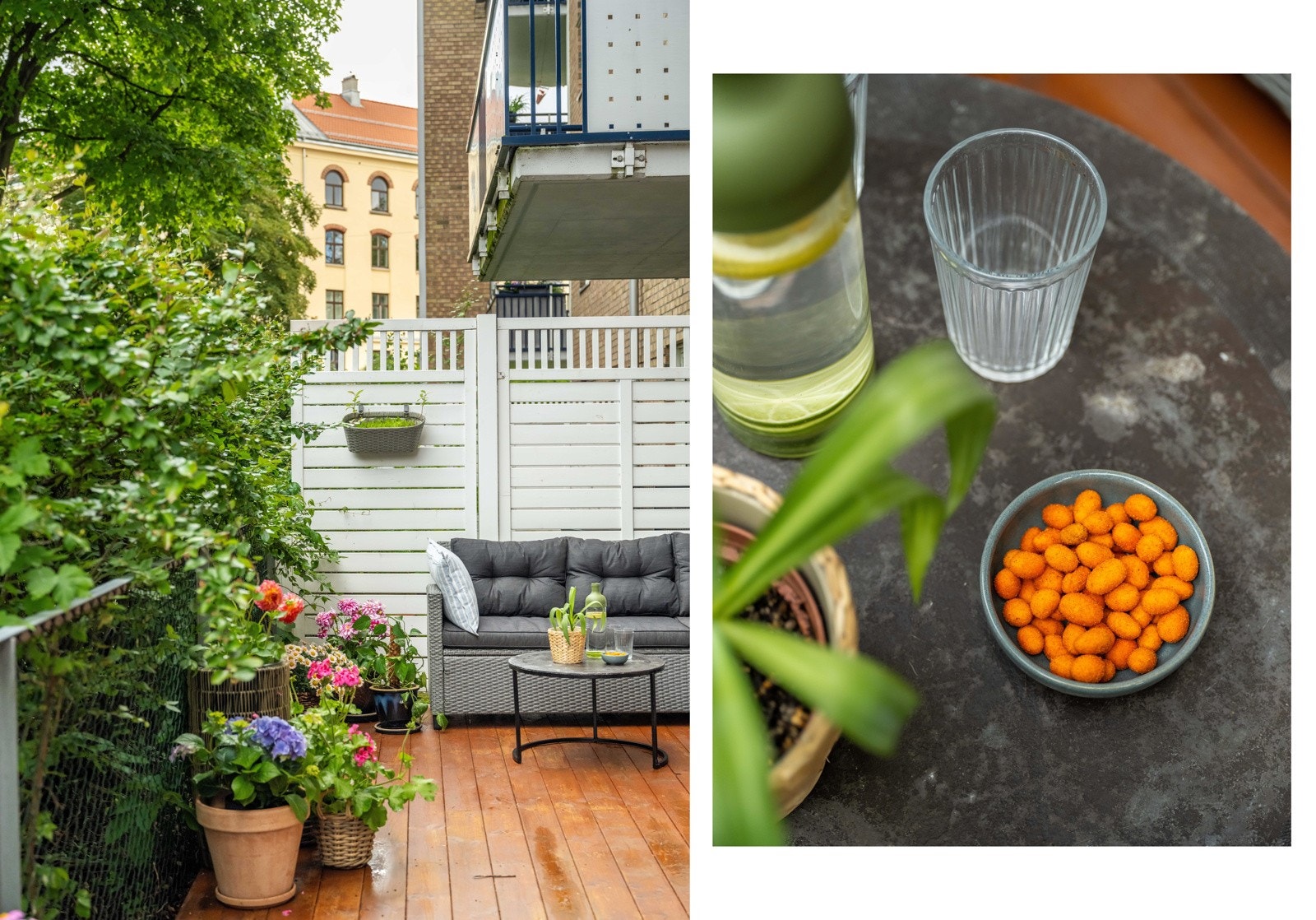 Terrassen er målt til hele 23 kvadratmeter, så vi kan vel være enig i at du bør få plass til det meste her ute? Galleribilde