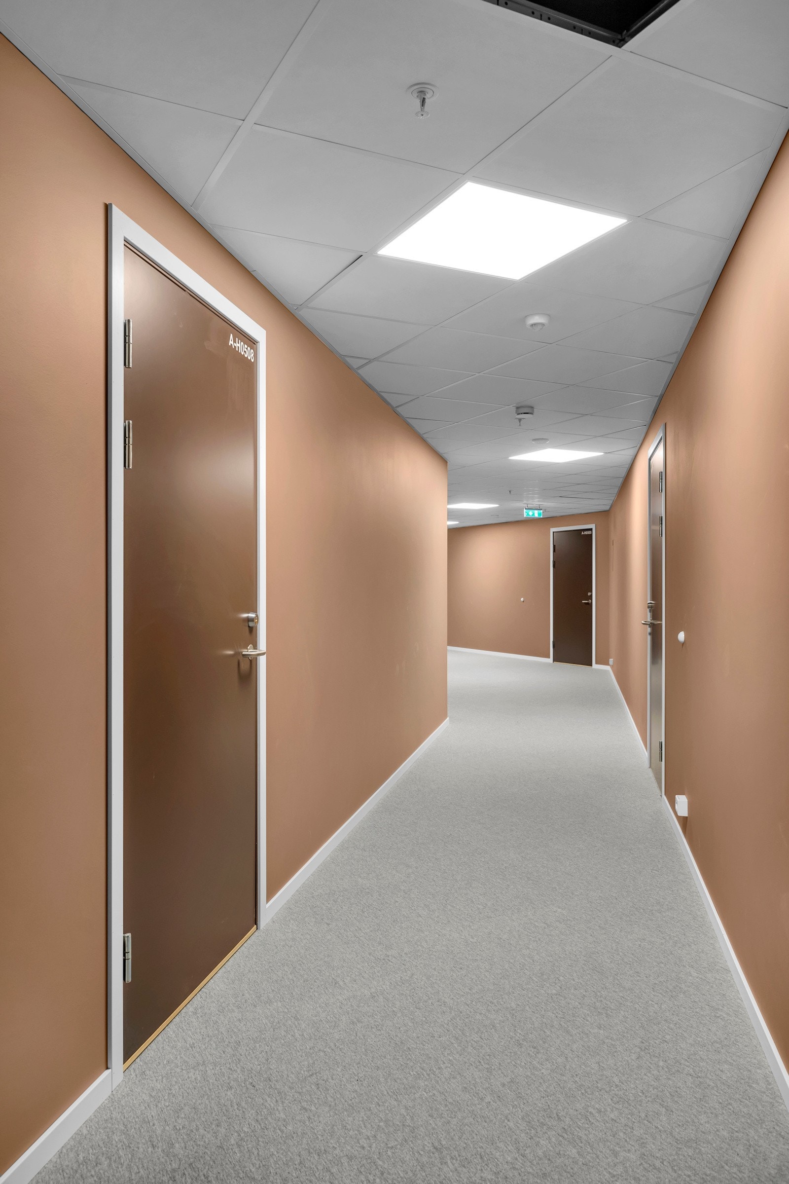 I Inga Sparboes Veg er det vektlagt at fellesarealer som fellesganger holder høy standard Galleribilde