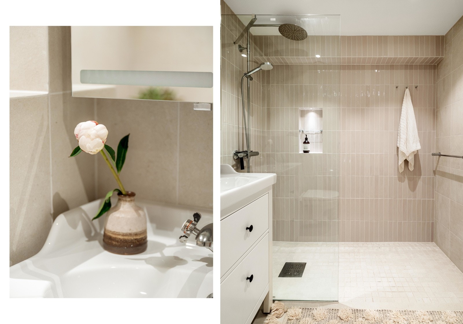 Det er både regn- og hånddusj. Galleribilde