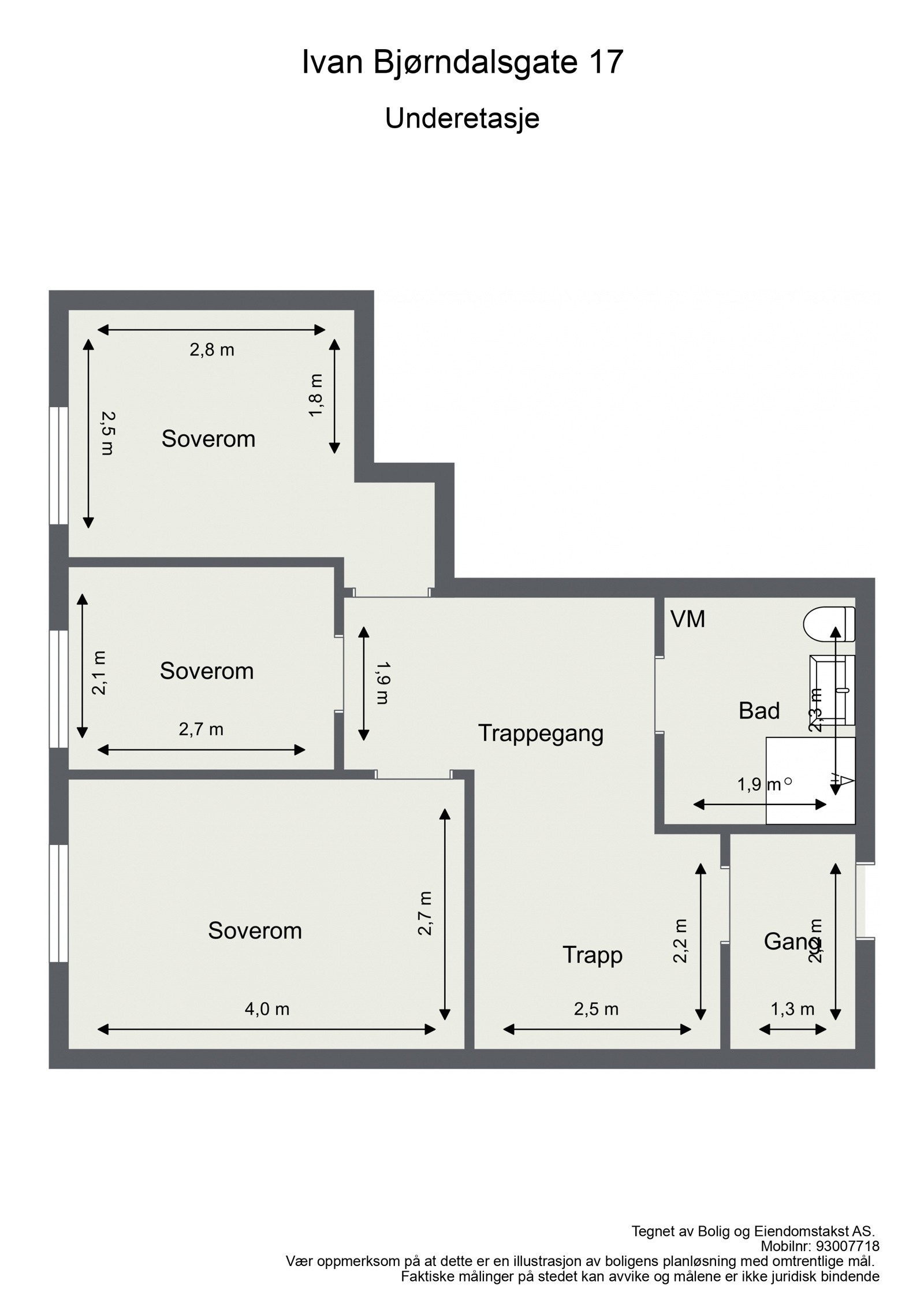 Plantegning over denne etasjen. Galleribilde