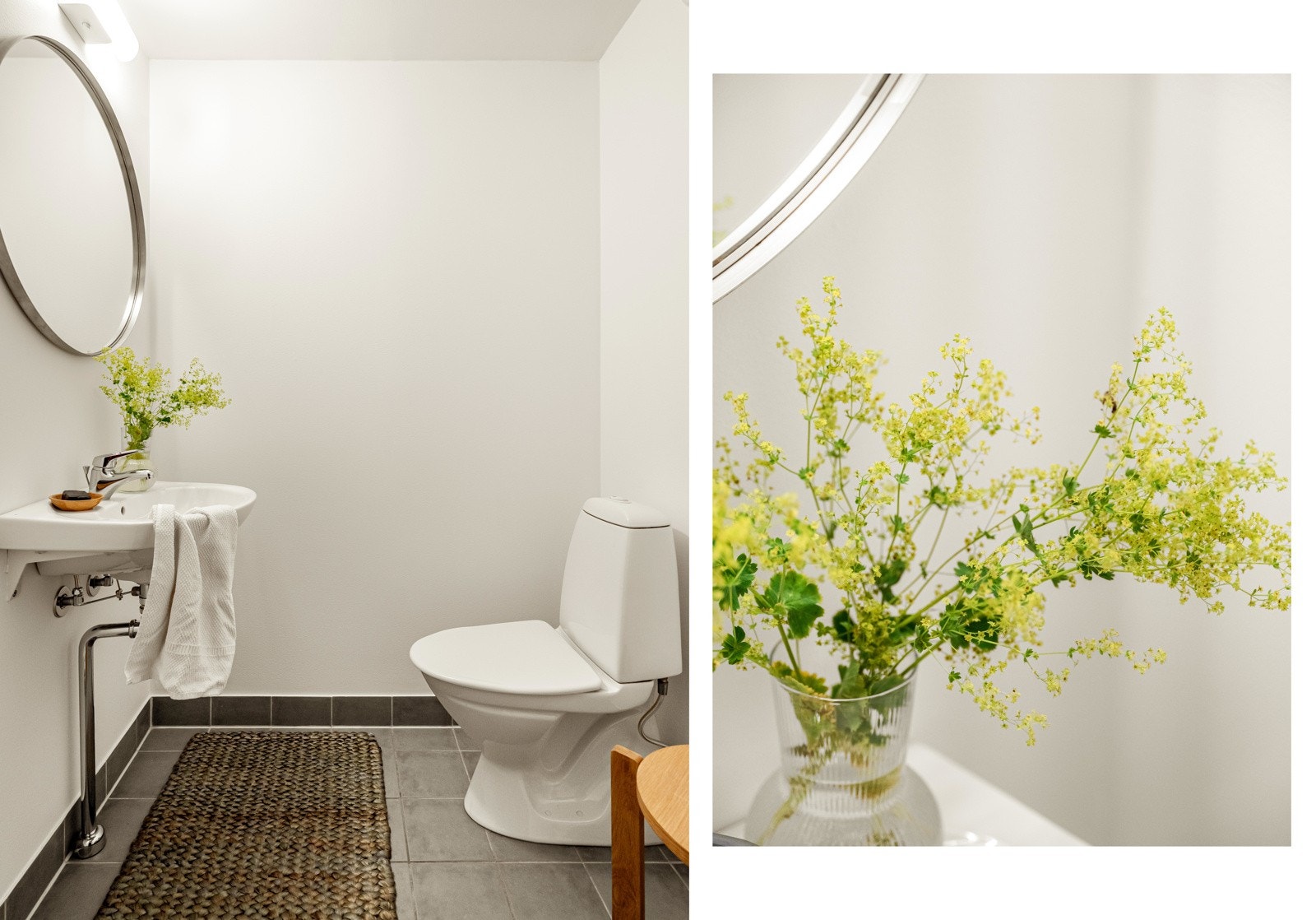 Her er også et ekstra toalett, superpraktisk siden hovedbadet er nede. Galleribilde