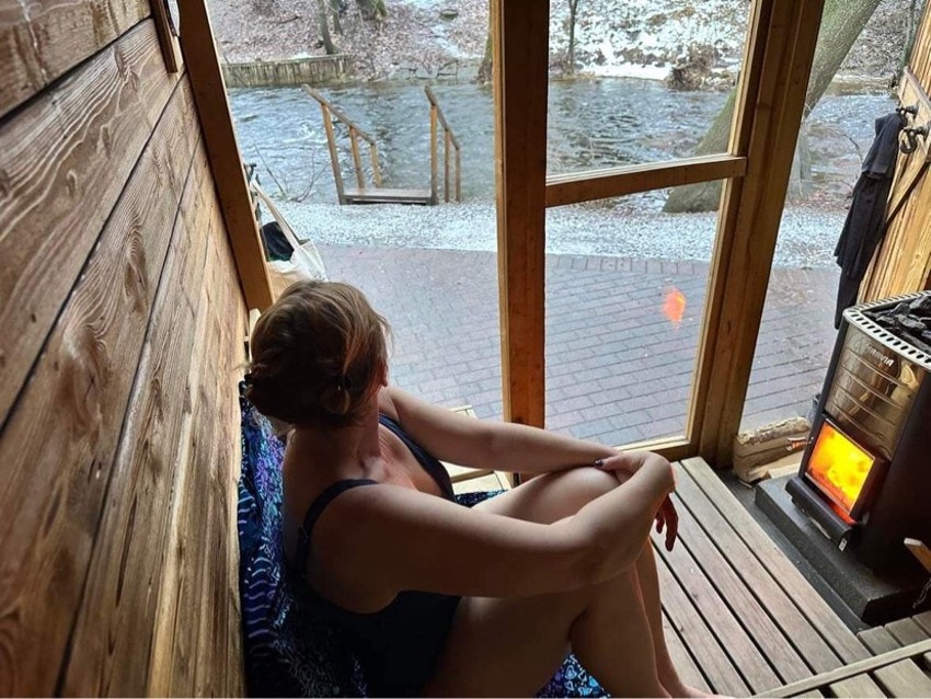 Beboerne på Lilleborg har på eget initiativ fått bygget en Badstu. Ganske kult, og spesielt på vinteren. Galleribilde