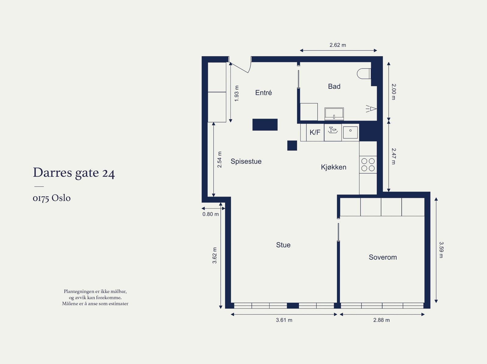 Romslig planløsning med store gulvoverflater som inviterer inn. Galleribilde