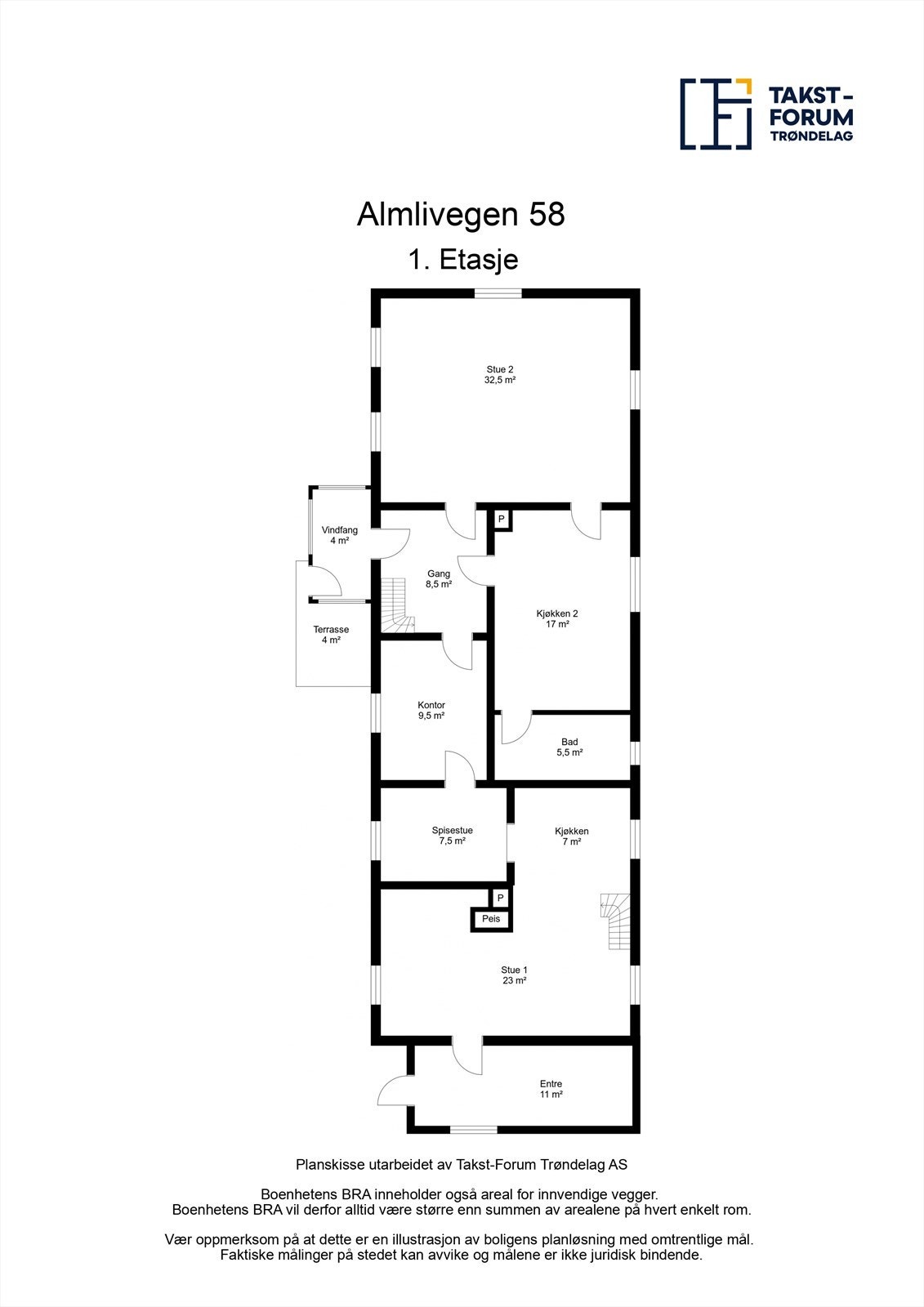Floorplan letterhead - Almlivegen 58 - 1. Etasje - 2D Floor Plan.jpg Galleribilde