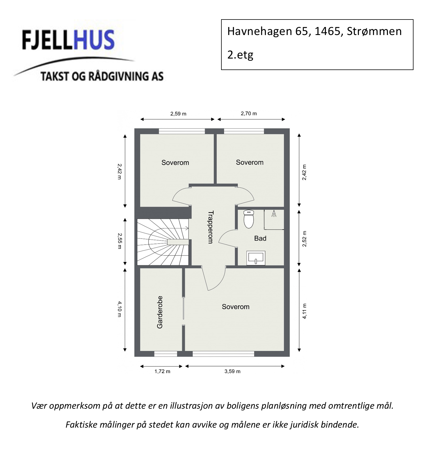 Plantegning 2. etasje Galleribilde
