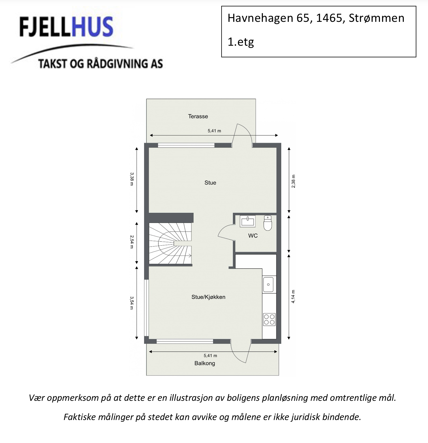 Plantegning 1.etasje Galleribilde