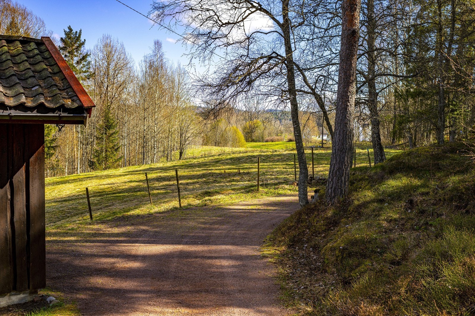 Det er bilvei helt frem til eiendommen Galleribilde