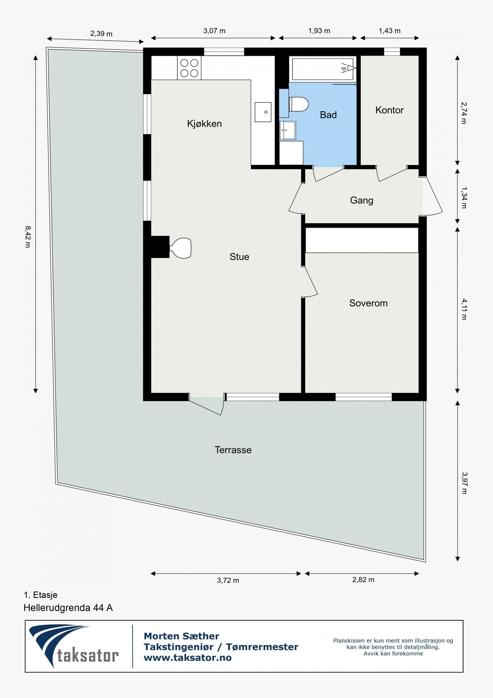 Plantegning Galleribilde